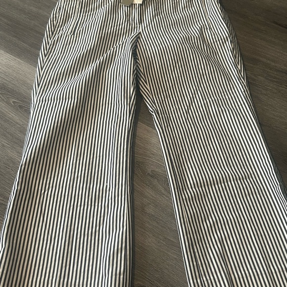 J. Crew Pants - J.Crew Teddie Navy and Cream Striped Pants